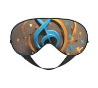 Music Note Print Outdoor Travel Stylish Eye Mask Adjustable Sleep Camping Meditation Relaxation