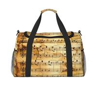 Music Note Print Print Hand Travel Bag Ideal for Long-Distance Travel and Daily Use