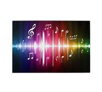 Music Note Printed Adult Fun Puzzle wooden puzzle in a plastic box with letters printed on the back home decor party toy