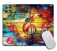 Music Note Rectangle Non-Slip Rubber MousePads for Office Home Laptop, Computer Mouse Pad for Wireless Mouse, 9.4"x7.9"