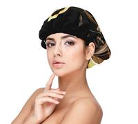 Music Note Satin Bonnet Silk Bonnet, Hair Bonnet For Sleeping, Soft Double Layer Silk Sleeping Cap Hair Wrap For Women Natural Hair Curly Hair Braided Hair Long Hair
