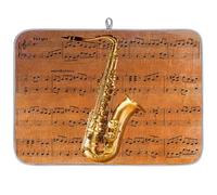 Music Note Saxophone Microfibre Dish Drying Mat Absorbent Dish Drying Drainers Mats for Kitchen Spoon Glass Plate 45.7 x 60.9 cm