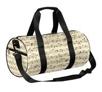 Music Note Score Sports Gym Bag Duffel Bags Workout Lightweight Shoulder Weekender Bag Travel Duffel Bag for Men Women(Music), Music Note Score, 17.6(L) x 9(W) x 9(H) inch