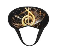 Music Note Sleep Mask for Side Sleeper, Blackout Eye Mask for Women Men, Zero Pressure Sleeping Masks Soft Breathable Eye Cover Comfortable Blindfold Eyeshade for Night Sleep