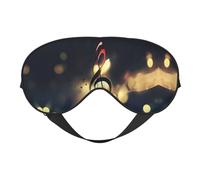 Music Note Soft Eye Mask Comfortable Sleep Mask with Adjustable Strap Breathable Fabric for Home Travel Camping & More