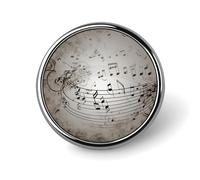 Music Note Wall Button Pin,exquisite Round Badge Custom Badge Pins Kit Funny Gifts for Couples, Friends, Clothing Accessories, 3 Styles