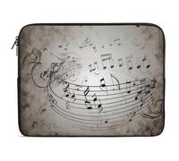 Music Note Wall Laptop Sleeve 13inch Laptop Protective Case for Women Men Shockproof Computer Cover Portable Notebook Briefcases Computer Carrying Bag Lap Top Protector Compatible with Notebooks