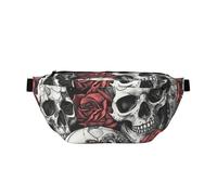 Music Note with Butterfly and Flowers Crossbody Bags Bum Bag Fanny Pack, Lightweight Waistpack for Running Walking Hiking Jogging