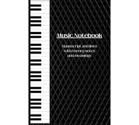 Music Notebook: A5 Manuscript and lines with theory notes and meanings.