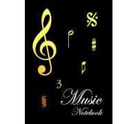 Music Notebook: Blank manuscript paper, 10 staves per page, A4 size (8.27 by 11.69 inches), 100 pages | Ideal for students, teachers and musicians