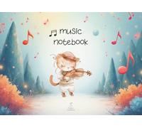 Music Notebook for Kids Ages 4-8: Wide Staff Blank Manuscript Paper for Easy Note Writing: Designed for Little Hands