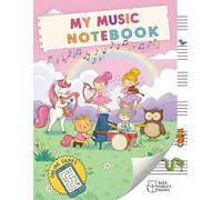 Music Notebook Kids - Wide Staff: 130 Page Music Writing Notebook for Kids with Online Games: 6 Staves per Page | Blank Sheet Music Notebook | Wide Staff Manuscript Paper | 8.5 x 11 inches