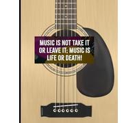 Music Notebook -Wide Staff Music book: 6 Staves Per Page | 8"x10" | 200 Pages: Blank Sheet Music Notebook | Composition for Staff | Manuscript Paper book