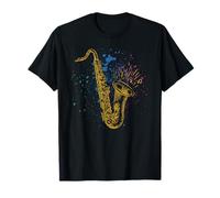 Music Notes and Saxophone Cool Saxophonists T-Shirt