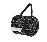 Music Notes Black, Cylinder Tissue Holder, Tissue Box Cover Hanging Tissue Box Holder Car Tissue Dispenser