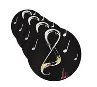 Music Notes Car Air Fresheners Cards 4 Pcs Hanging Fragrance Scented Cards Long-Lasting Car Aromatherapy Tablets for Wardrobe Bathroom Car Interior Mirror Pendant Gifts