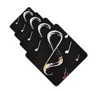 Music Notes Car Air Fresheners Cards 4 Pcs Hanging Fragrance Scented Cards Long-Lasting Car Aromatherapy Tablets for Wardrobe Bathroom Car Interior Mirror Pendant Gifts
