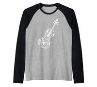 Music Notes Cello Orchestra Cellist Cellists Raglan Baseball Tee