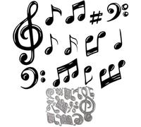 Music Notes Cutting Dies Metal Music Nots Die Cuts Stencils for DIY Embossing Card Making Decorative Paper Scrapbooking