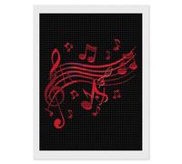 Music Notes Diamond Art Kits Wall Painting Pictures | DIY Diamond Pictures for Home Office