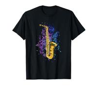 Music Notes Jazz Musician Sax Player Saxophonist Saxophone T-Shirt