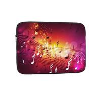 Music Notes Laptop Sleeve Bag 12 Inch, Waterproof Shockproof Laptop Case Bag Computer Skin Bags Lightweight Tablet Carrying Case