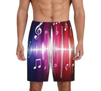 Music Notes. Men'S Soft Sleep Shorts, Comfy Lounge Sleeping Shorts Pants Breathable Summer Sleepwear