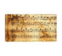 Music Notes,Mouse Pad Large Desk Pad Computer Keyboard Mouse Mat With Non Slip Rubber Base 40 x 70 cm
