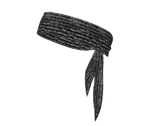 Music Notes On Black, Head Tie, Sports Headband Tie Back, Multi Sweatband for Men Women