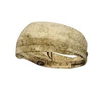 Music Notes on Old Paper Unisex Head band - Dry Head Tie - Sports Sweatband - Ideal for Running, Football, Tennis