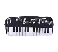 Music Notes Piano Keyboard Pencil for Case Large Capacity Pen Bags Stationery School Student Gifts Hard Pencil Case for Kids