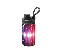 Music Notes. Print 12 Oz Insulated Bottle,Lnsulated Water Bottle with Lid, Leak Proof Lid with Handle