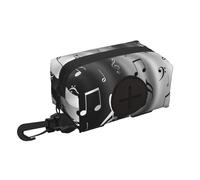 Music Notes Print,Holder Portable Garbage Bag Dispenser Dog Poop Bag
