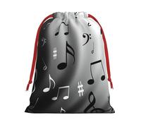 Music Notes Print Print Functional Gift Storage Bag Eco-Friendly Comfortable Touch Outdoor Activities Use
