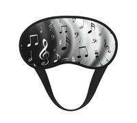 Music Notes Print Print Unisex Blackout Sleep Mask Comfortable Eye Mask for Travel Meditation Sleep Travel