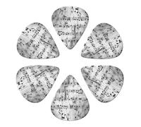 Music Notes Print Printed Guitar Picks Plectrum,Guitar accessories,6pcs 0.46mm