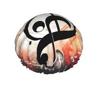 Music Notes Print Shower Cap - Double Layer, Breathable, Adjustable Elastic Strap, Durable Travel Essentials