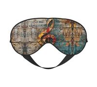 Music Notes Print Sleep Mask Silk-Like Eye Mask Sleeping Eye Mask for Women Men for Travel Sleep Relaxation
