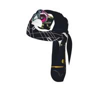 Music Notes Printed Tactical Cycling Bandana, Breathable Mesh Helmet Liner, for Jogging Walking Fitness