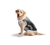Music Notes Printprint Large Pets Vest Breathable Sleeveless Tank Top Cozy Lightweight Walks Travel T-Shirt