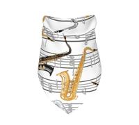Music Notes Saxophones,Bib Scarf Triangle Hood Adjustable Pet Scarf Washable Hood Suitable for Small, Medium and Large Dogs and Cats