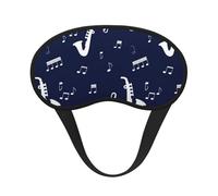 Music Notes Saxophones, Full Eye Covers Light Blocking Eye Masks Blackout Sleep Eye Muffs