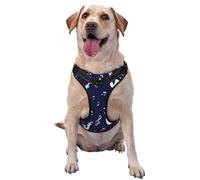 Music Notes Saxophones,Pet Harness,Adjustable Reflective Dog Harness,Pet Leash Vest,XL