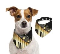 Music Notes Sheet Music,Pet Bib Scarf Cats Dog Bandana Dogs Towel Bib Adjustable Pet Scarf,L