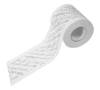 Music Notes Toilet Paper Roll 1 Roll Paper Soft Safe White | Musical Note-shaped, Unique Fun Creative Style, Bathroom Collection Piece for Music Lovers and Musicians
