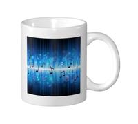 Music Notes With Clef, Ceramic Cup Ceramics Mug Tea Cup Coffee Mugs 330 ml