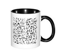 Music Notes With Clef, Ceramics Mug Tea Cup Coffee Mugs Ceramic Cup 330 ml