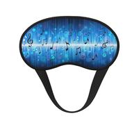 Music Notes with Clef, Full Eye Covers Light Blocking Eye Masks Blackout Sleep Eye Muffs