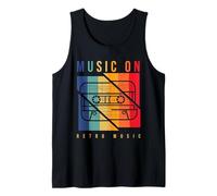 Music On Retro Music Cassette Tape Vintage Tank Top