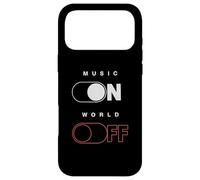 Music On World Off T-Shirt for Music Lovers, DJs, Musicians Case for iPhone 17 Pro Max